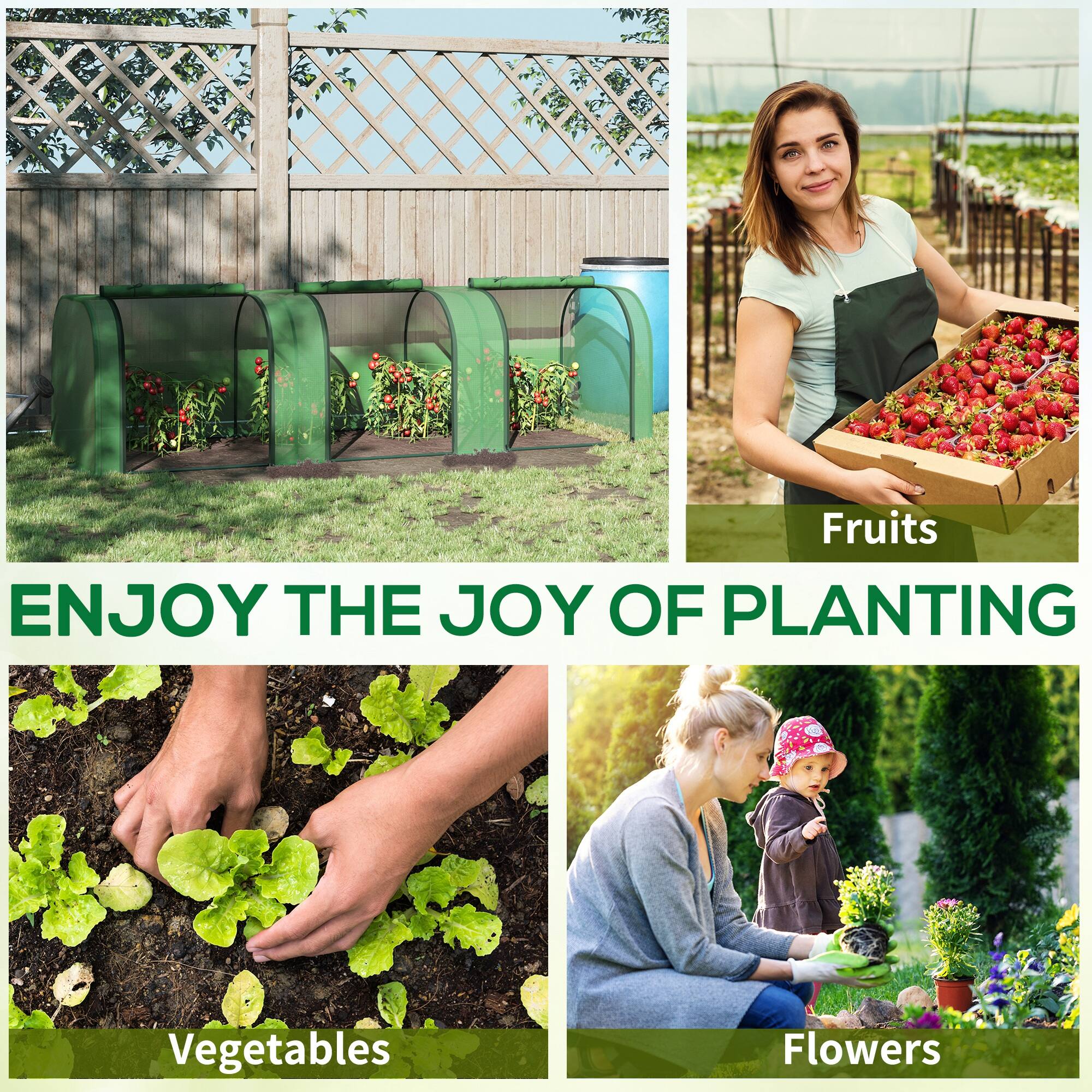 Fruits  
ENJOY THE JOY OF PLANTING  
Vegetables  
Flowers