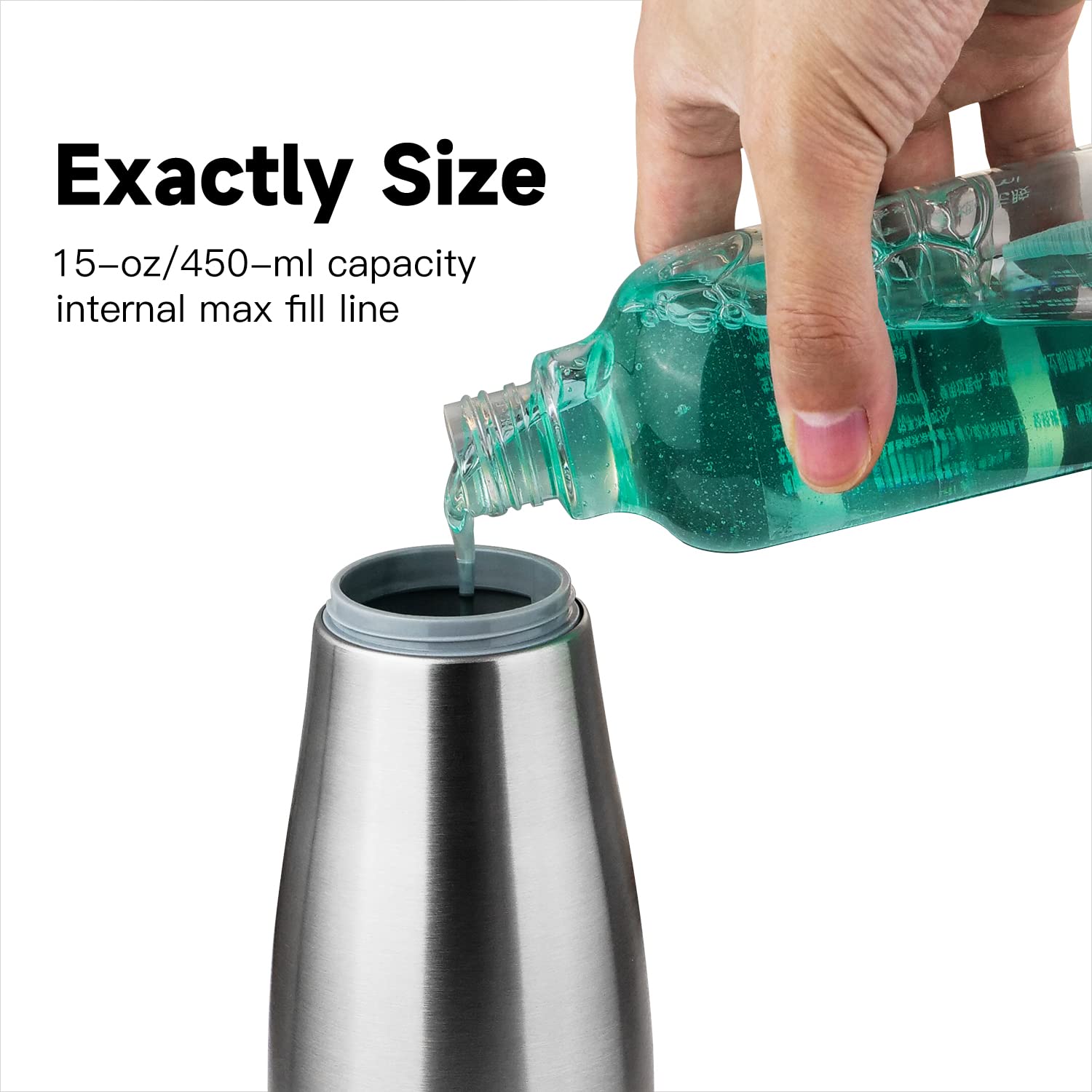 Exactly Size

15-oz/450-ml capacity internal max fill line