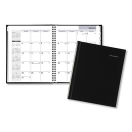 AT-A-GLANCE - DayMinder Hard Cover Monthly Planner with Memo Section Unruled Blocks 8.5 x 7 Black Cover 12 Month Jan to Dec 2026