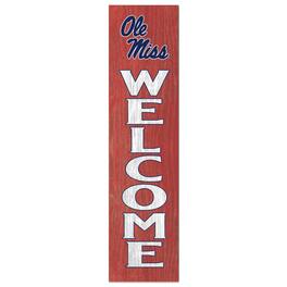 Jardine - Ole Miss Rebels 12'' x 48'' Welcome Leaner - Red