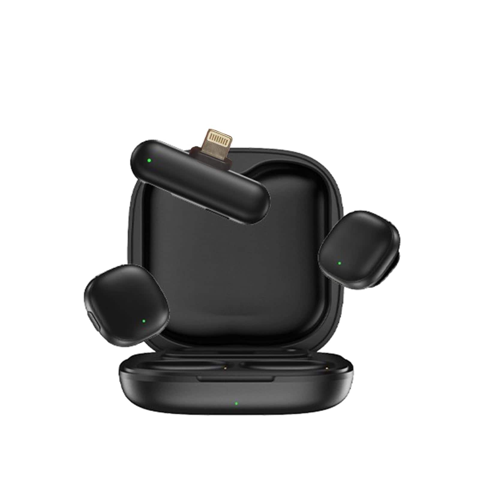 Empire DigiLabs - Wireless Microphone Lavalier For Iphone android Pc With Ai Noise Cancellation Gaming Mic Phone Interview Of 48khz 24bit - Apple