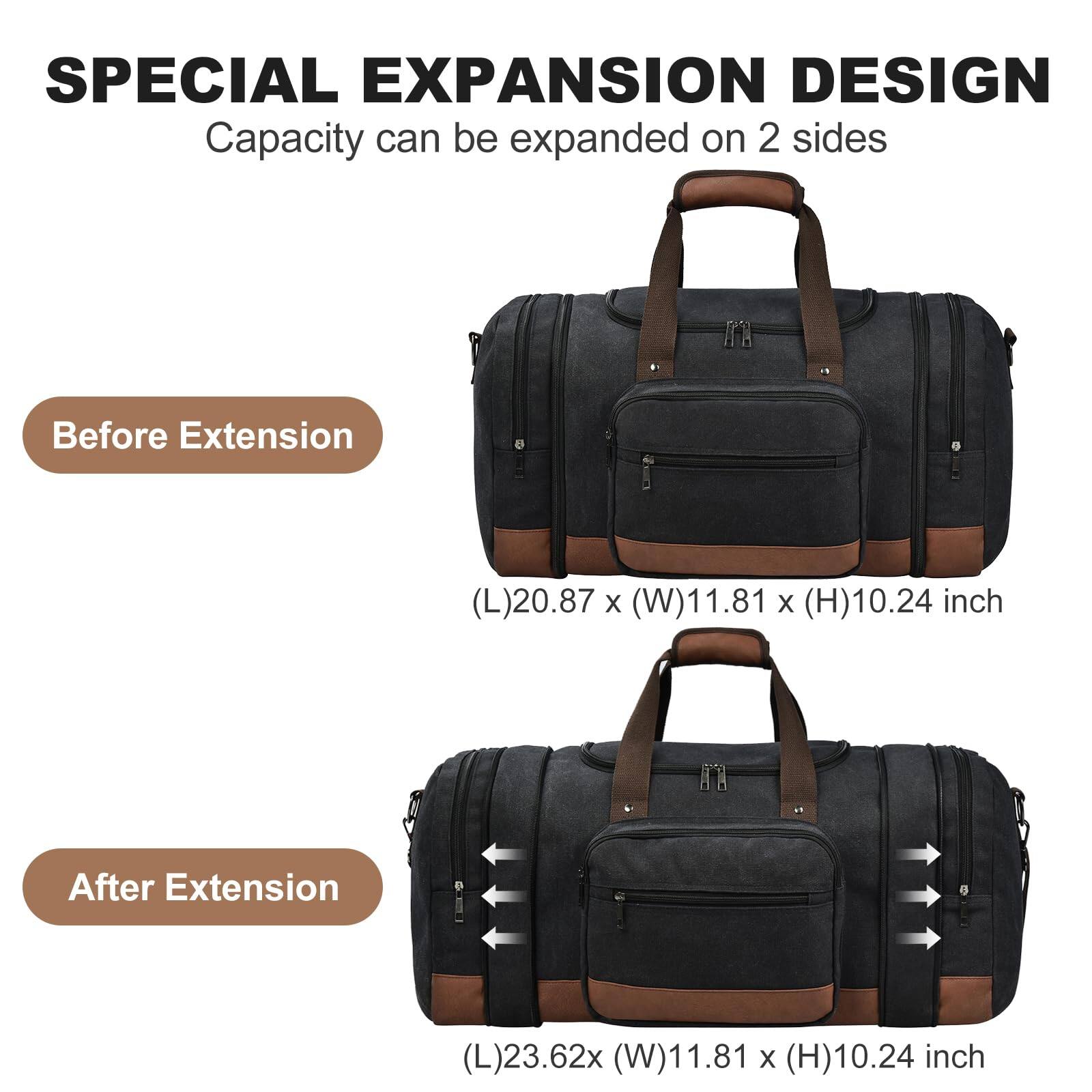 SPECIAL EXPANSION DESIGN  
Capacity can be expanded on 2 sides

Before Extension  
(L)20.87 x (W)11.81 x (H)10.24 inch

After Extension  
(L)23.62 x (W)11.81 x (H)10.24 inch