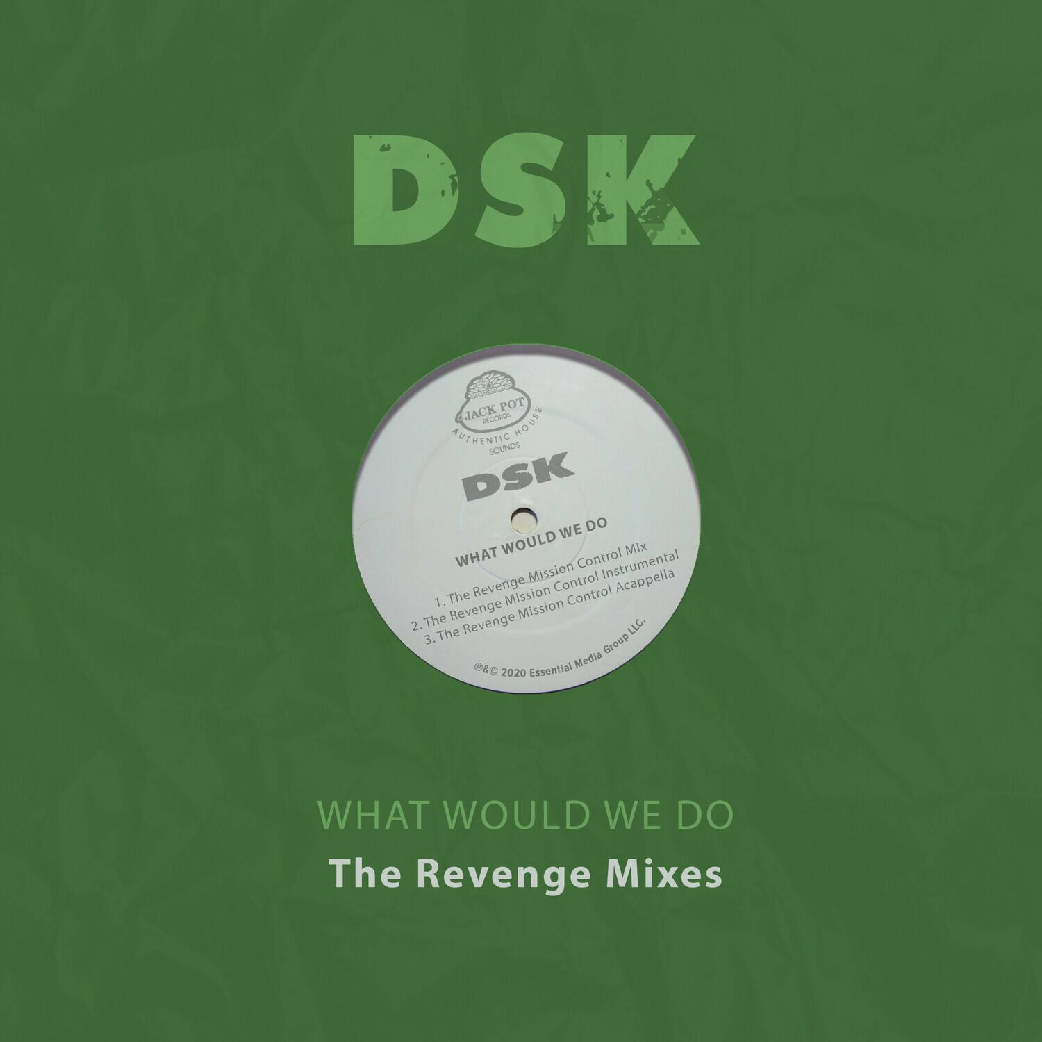 DSK

JACK POT
AUTHENTIC HIP HOP SOUNDS

DSK

WHAT WOULD WE DO
1. The Revenge Mission Control Mix
2. The Revenge Mission Control Instrumental
3. The Revenge Mission Control Acappella

© 2020 Essential Media Group LLC.

WHAT WOULD WE DO
The Revenge Mixes