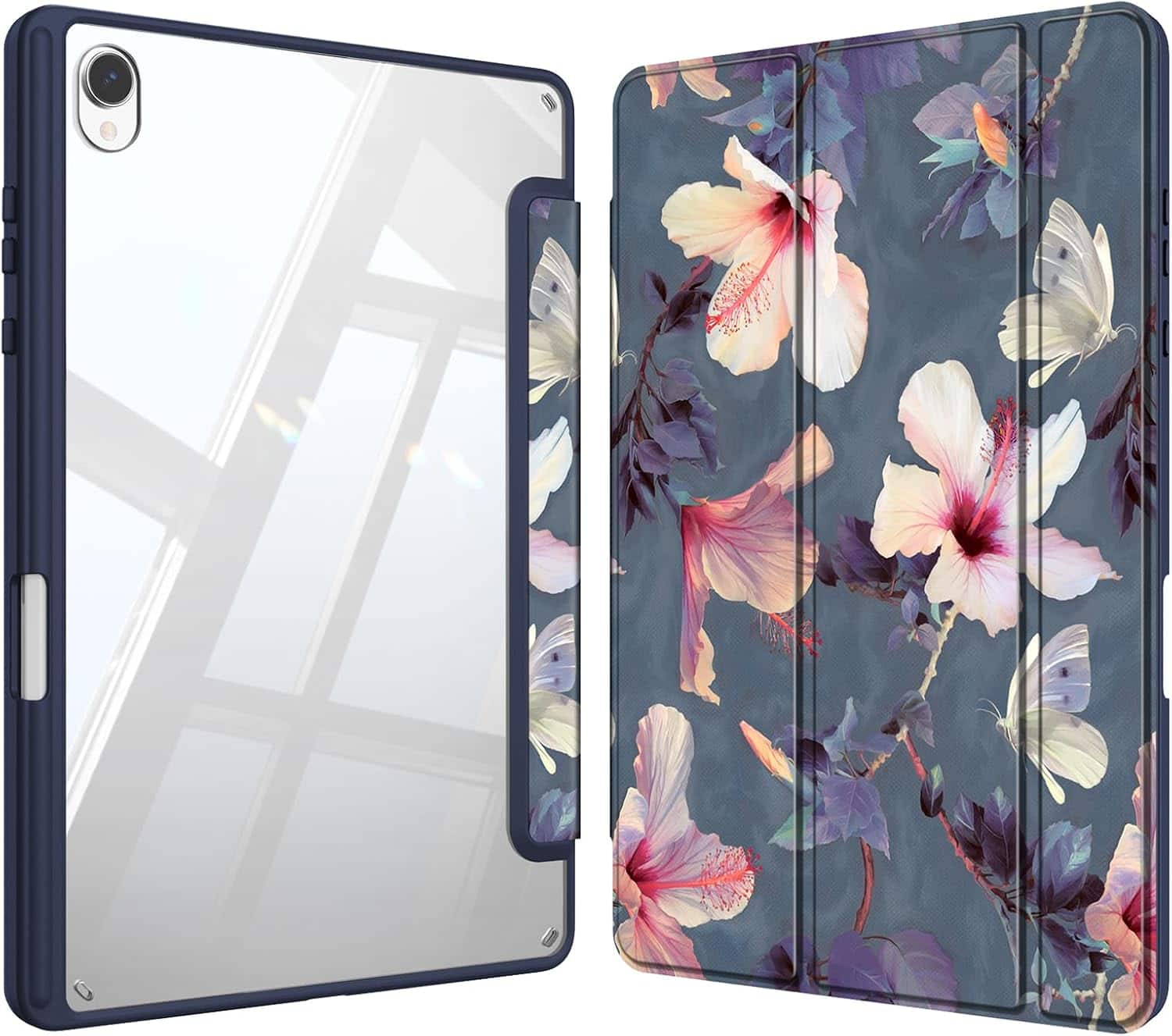 Fintie - Clear Case for Samsung Galaxy Tab S11 11 Inch 2025, Model SM-X730/X736B, Transparent Back Shell Shockproof Cover - Blooming Hibiscus price history on PriceWatchPro