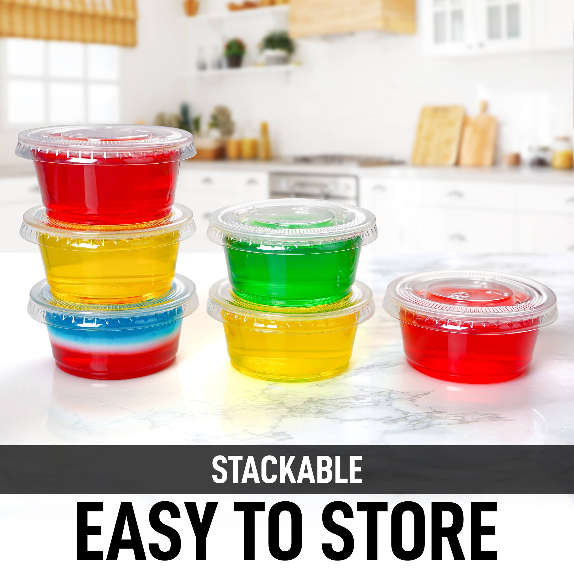 STACKABLE  
EASY TO STORE