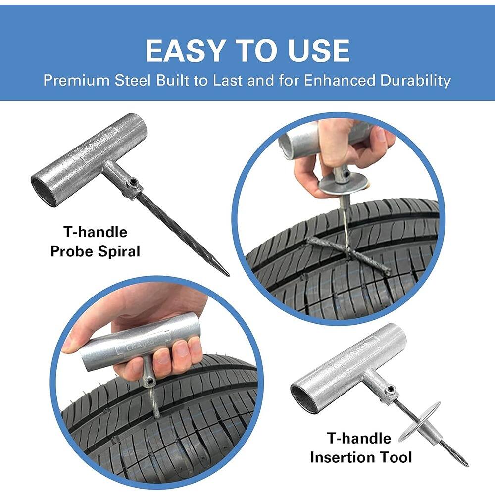 EASY TO USE  
Premium Steel Built to Last and for Enhanced Durability  

T-handle Probe Spiral  

T-handle Insertion Tool