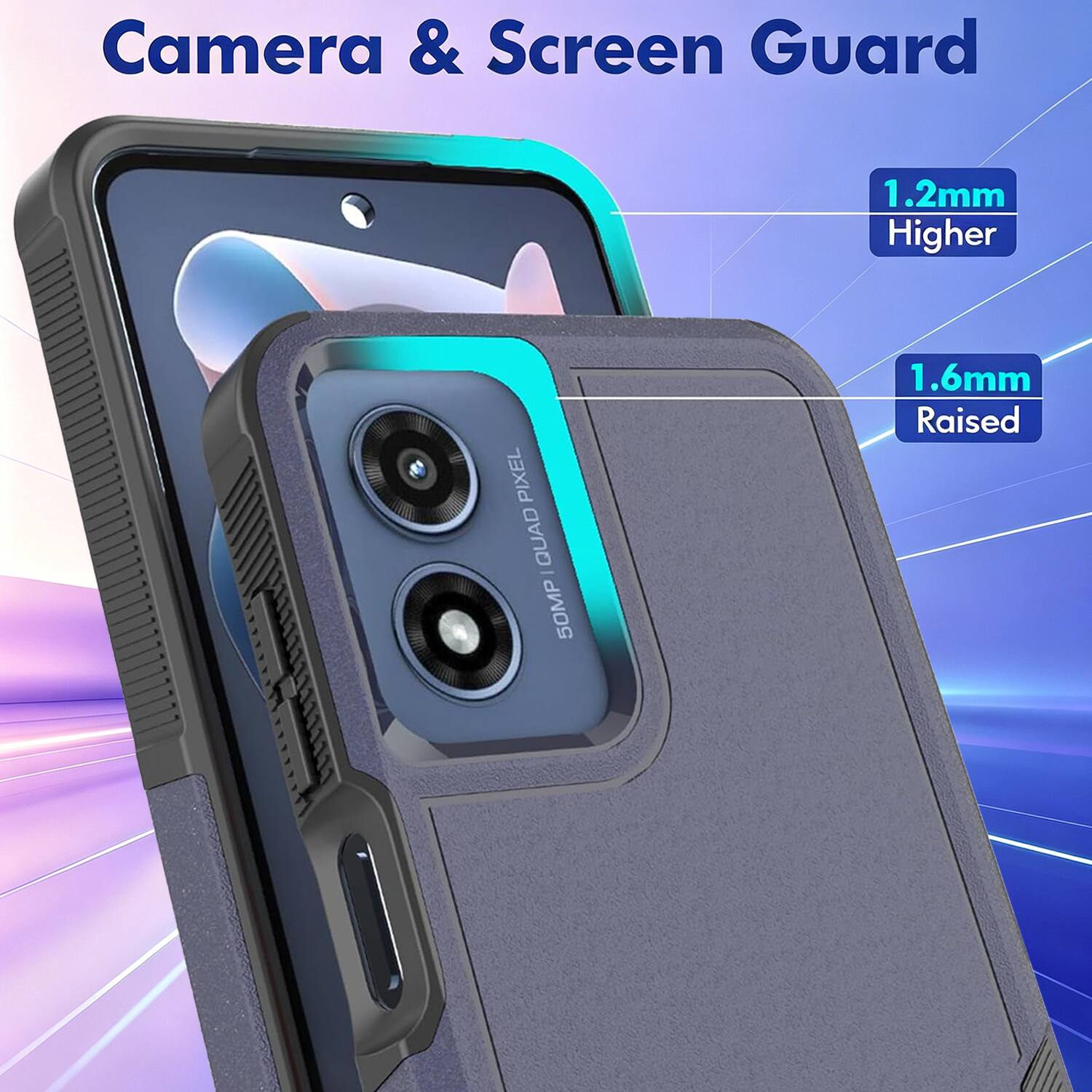 Camera & Screen Guard

1.2mm Higher

1.6mm Raised