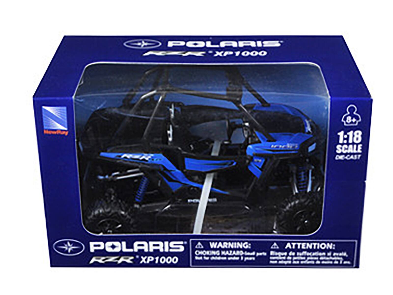 POLARIS RZR XP1000 1:18 SCALE DE-CAST

WARNING: CHOKING HAZARD - Small parts. Not for children under 3 years.

ATTENTION: Équipement de suffocation et de pièces, ne convient pas aux enfants de moins de 3 ans.