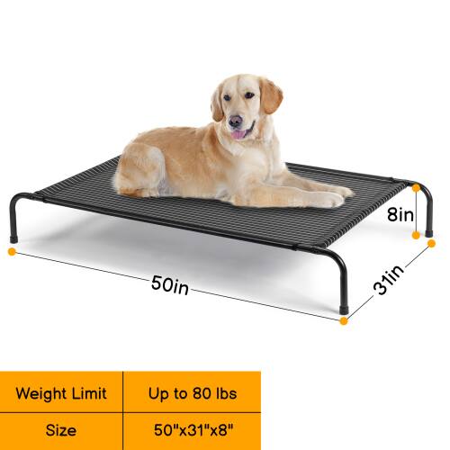 8in 50in 31in  
Weight Limit: Up to 80 lbs  
Size: 50"x31"x8"