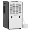 Front. Yaufey - 155 Pint 8000 Sq. Ft. Commercial Dehumidifier with Bucket for Home & Basements - White.