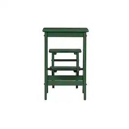 Boraam - Niko Folding 24.5" Step Stool - Equestrian Finish - Green