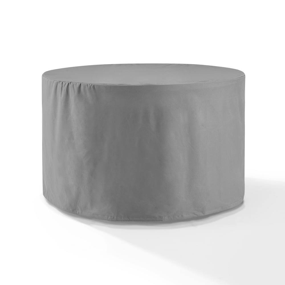 Left. Crosley Furniture - Round Outdoor Dining Table Furniture Cover - Gray.