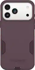 Front. OtterBox - Commuter Series Hard Shell for Apple iPhone 18 Pro Max and Apple iPhone 17 Pro Max - Purple Mystery.