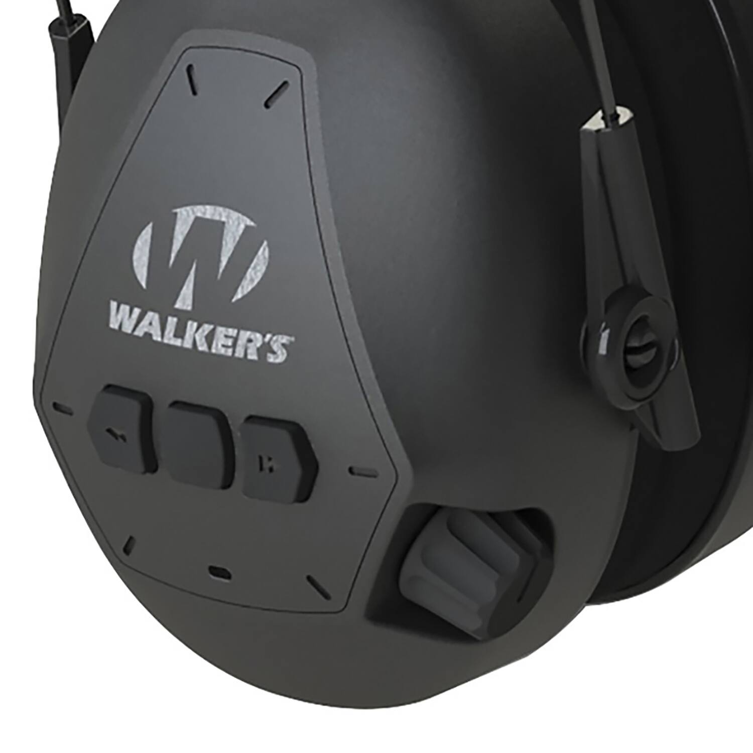Left. Walker’s - Walker's Bluetooth Passive Ear Muffs - Black - Black.