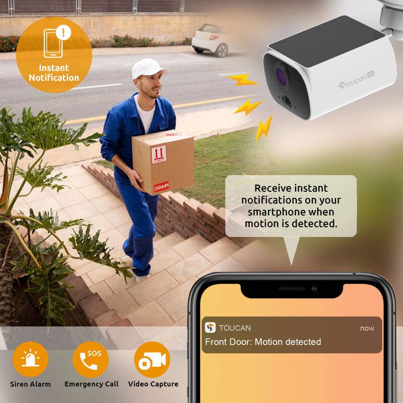 Instant Notification

Receive instant notifications on your smartphone when motion is detected.

Front Door: Motion detected now

Siren Alarm Emergency Call Video Capture