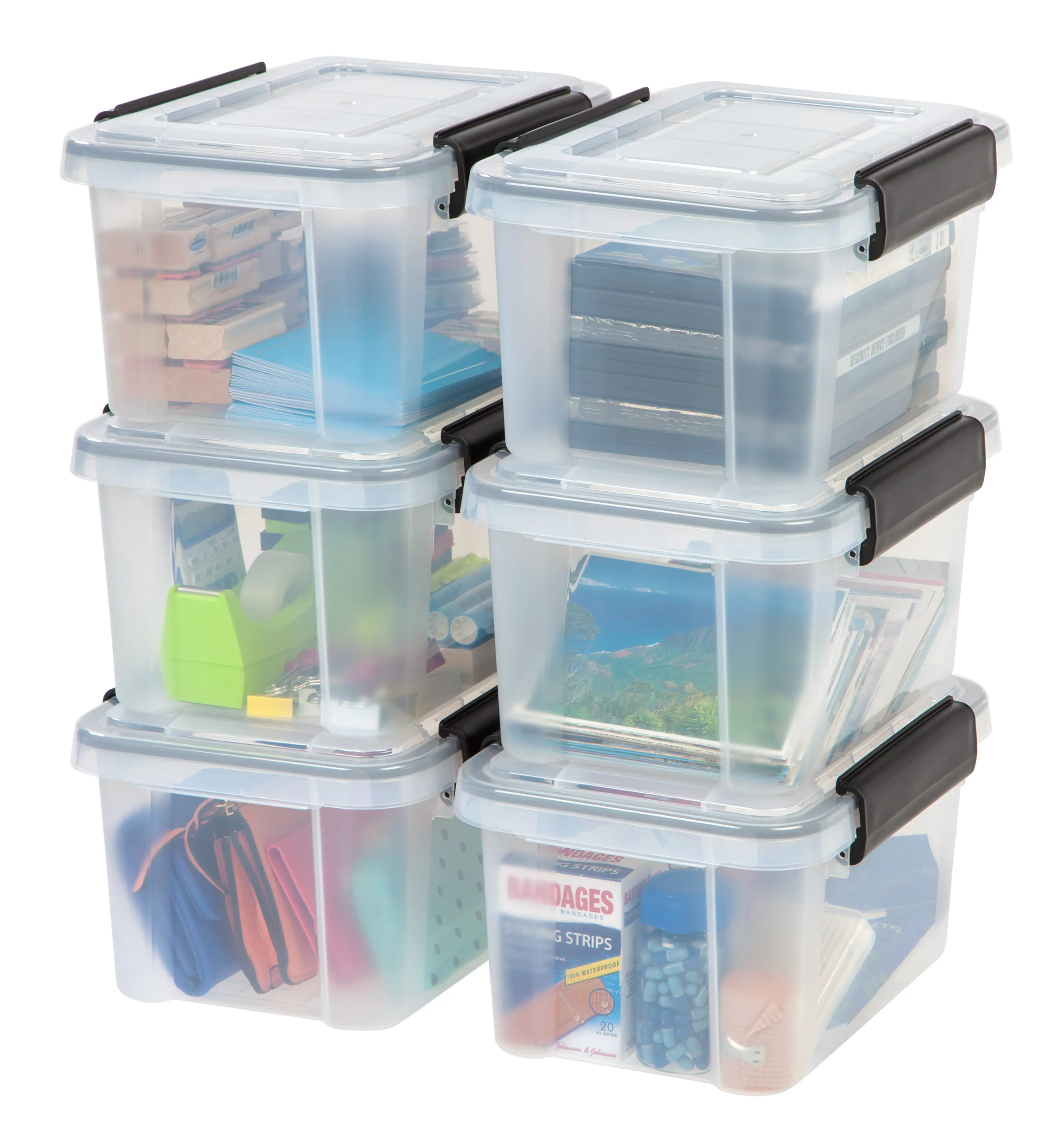 IRIS USA WeatherPro™ Storage Container Box Bin with Seal Latching Lid ...