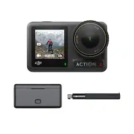 DJI - Osmo Action 4 Camera Adventure Combo - Black
