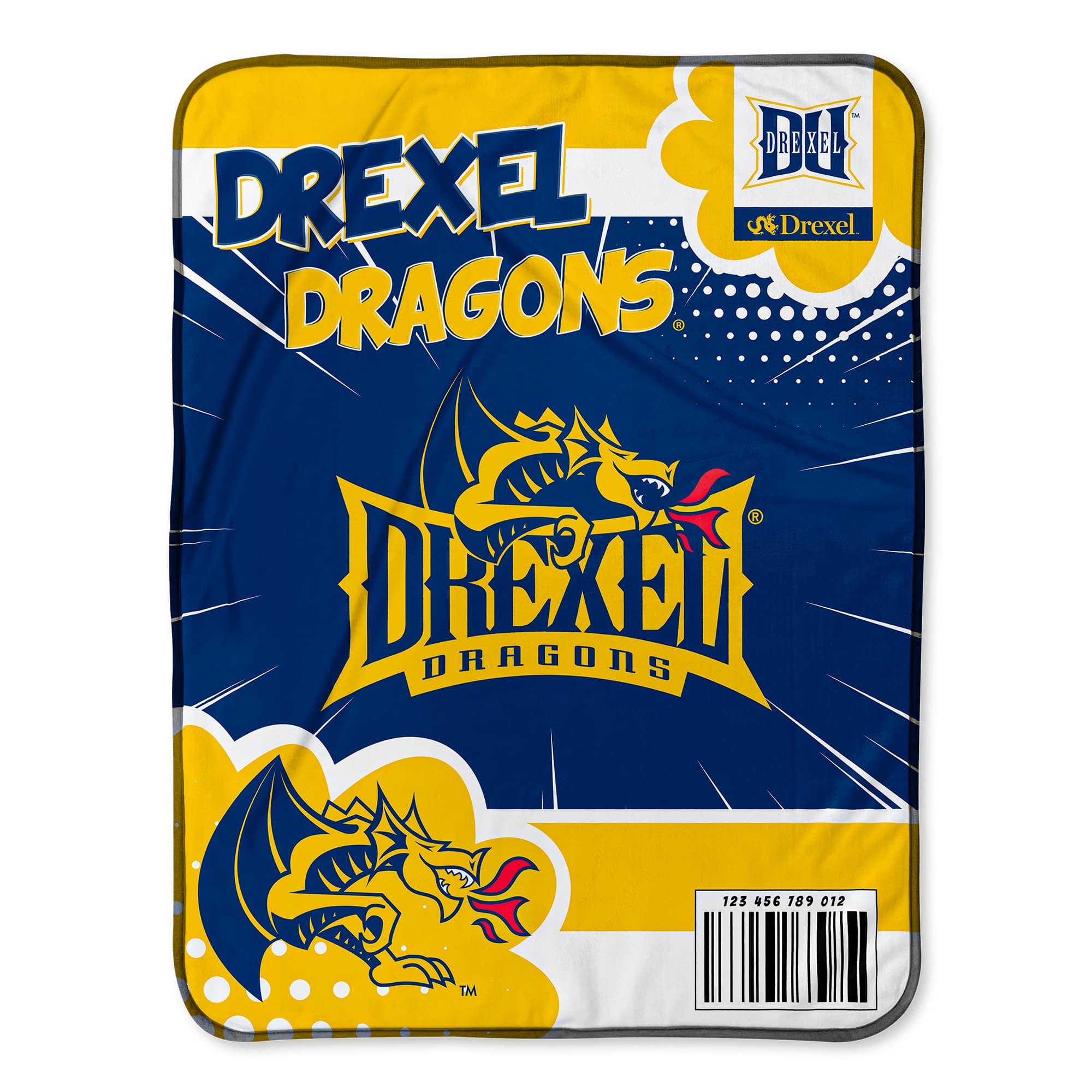 Chad & Jake - Drexel Dragons 30" x 40" Comic Theme Baby Blanket - Multicolor