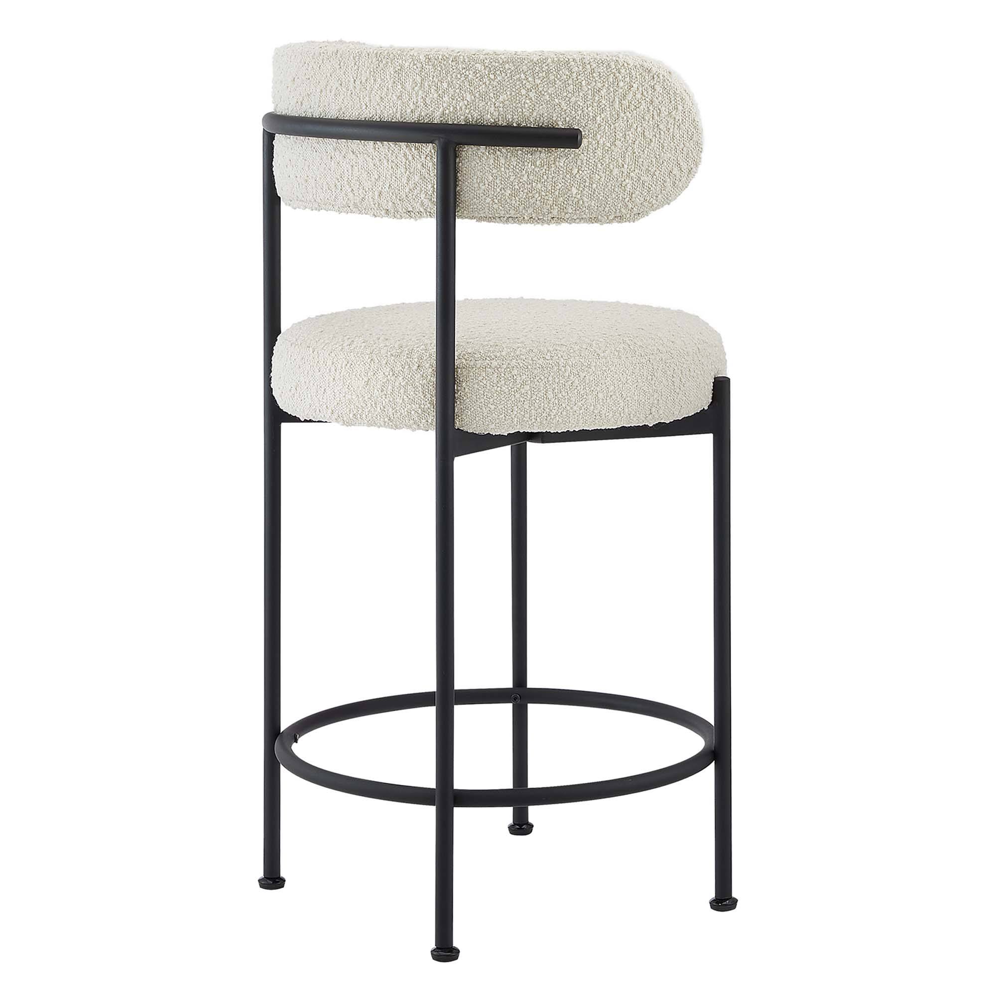 Alt View 2. Modway - Albie Boucle Fabric Counter Stools Set of 2 by Modway - 0.