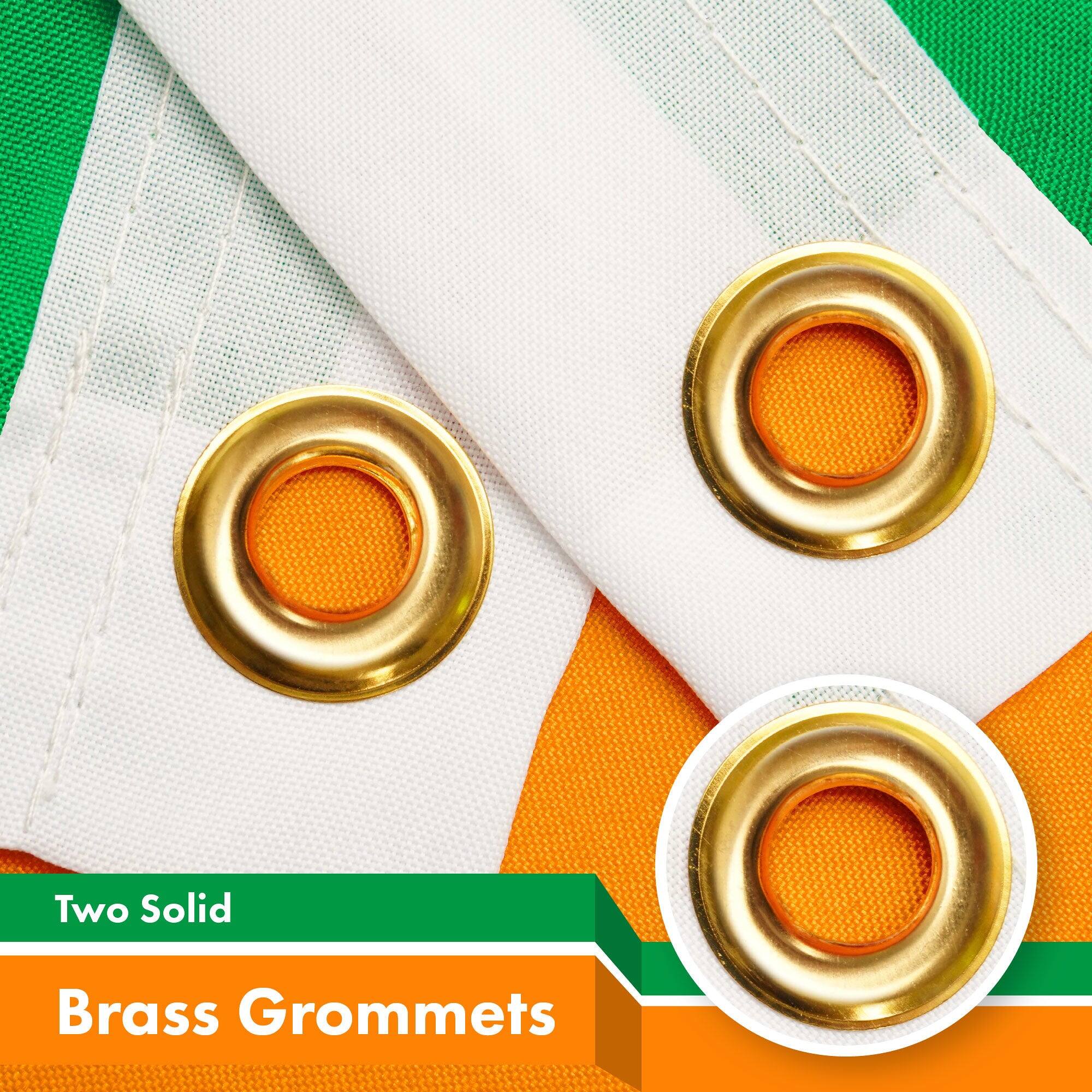 Two Solid Brass Grommets