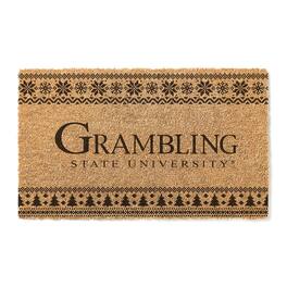 Jardine - Grambling Tigers 18" x 30" Holiday Coir Doormat - Brown
