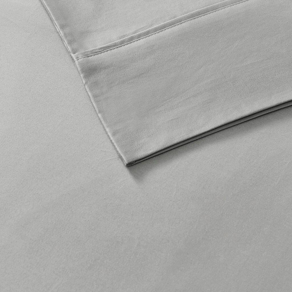 Gracie Mills - Elodie 800 Thread Count Sateen Sheet Set - Gray - Thumbnail 3