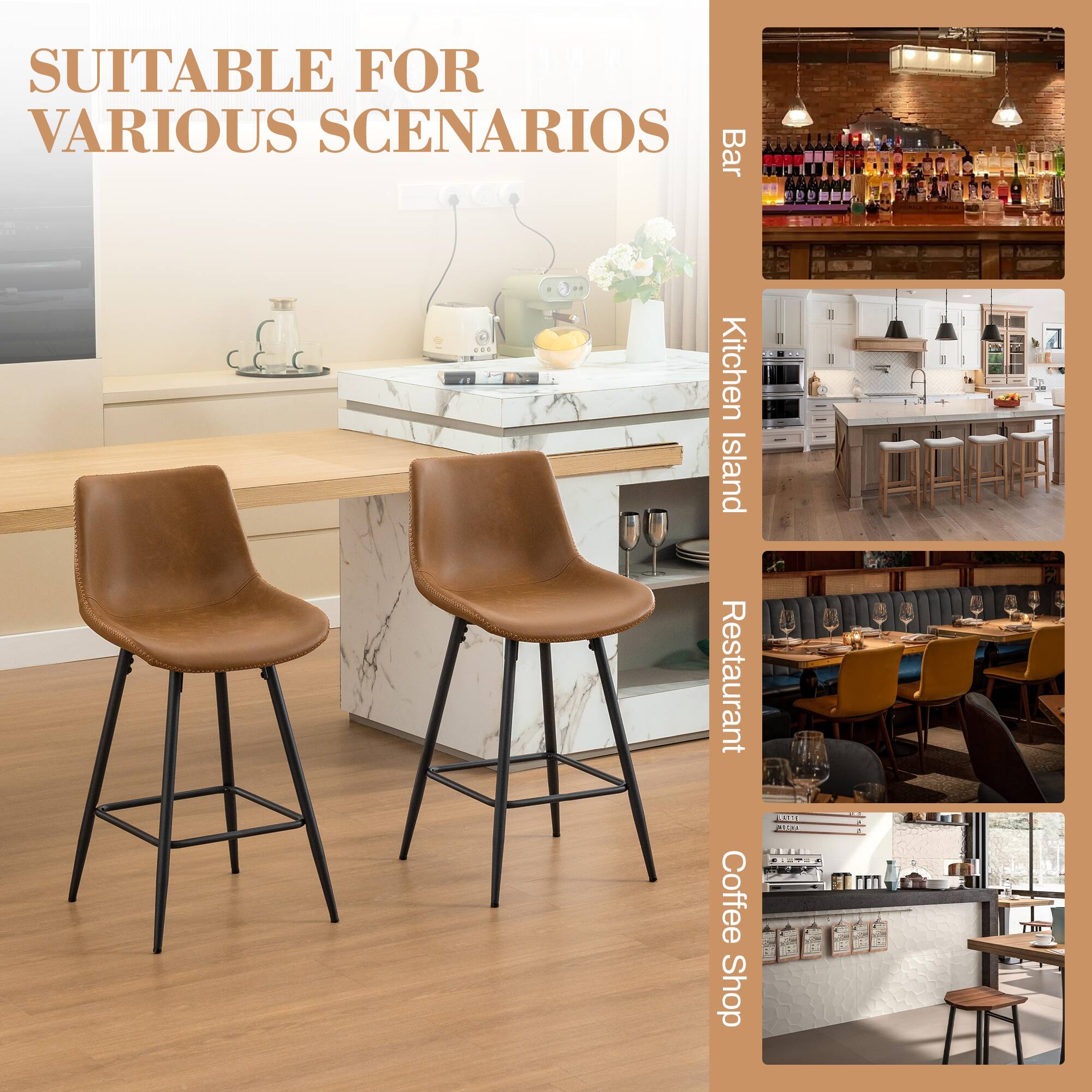 SUITABLE FOR VARIOUS SCENARIOS

- Bar
- Kitchen Island
- Restaurant
- Coffee Shop