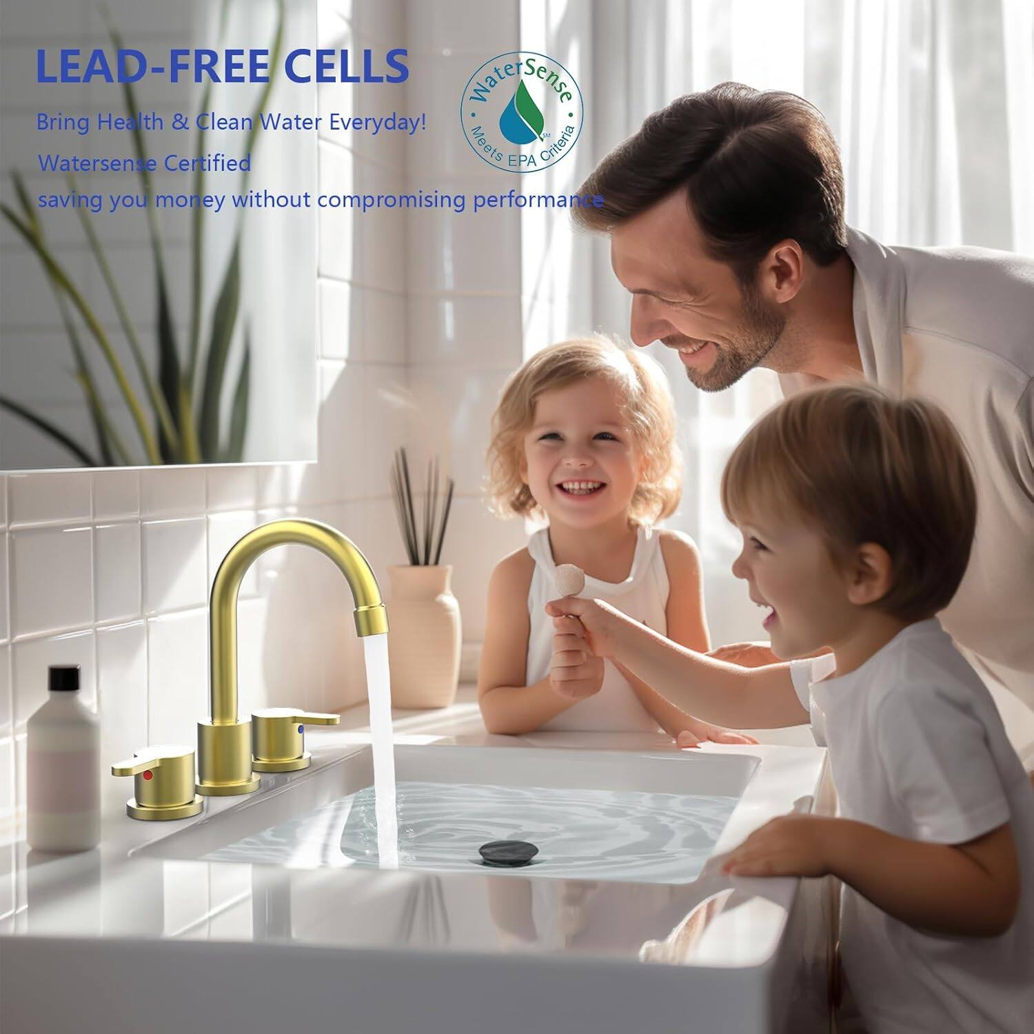 LEAD-FREE CELLS  
Bring Health & Clean Water Everyday!  
Watersense Certified  
saving you money without compromising performance