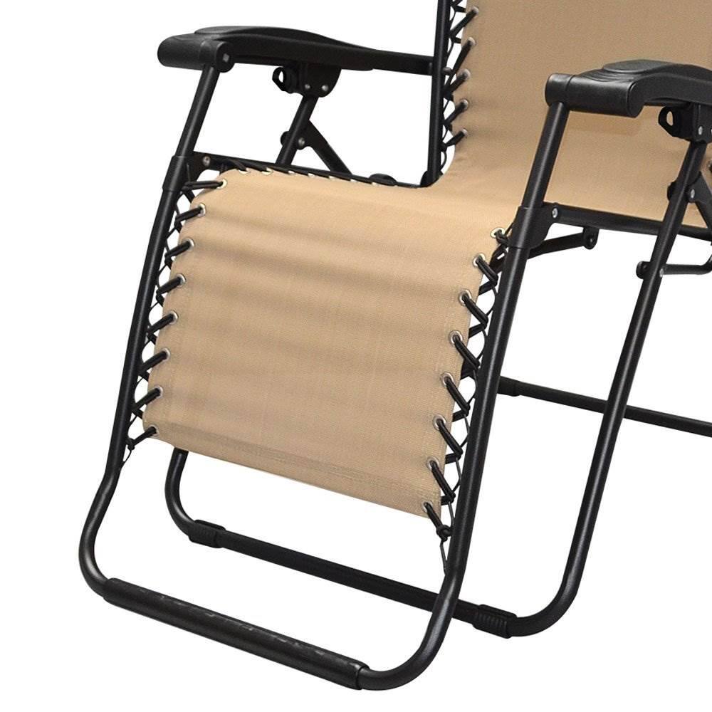 Alt View 5. Caravan Canopy - Caravan Canopy Infinity Zero Gravity Steel Frame Patio Deck Chair, Beige (Pair) - Beige.