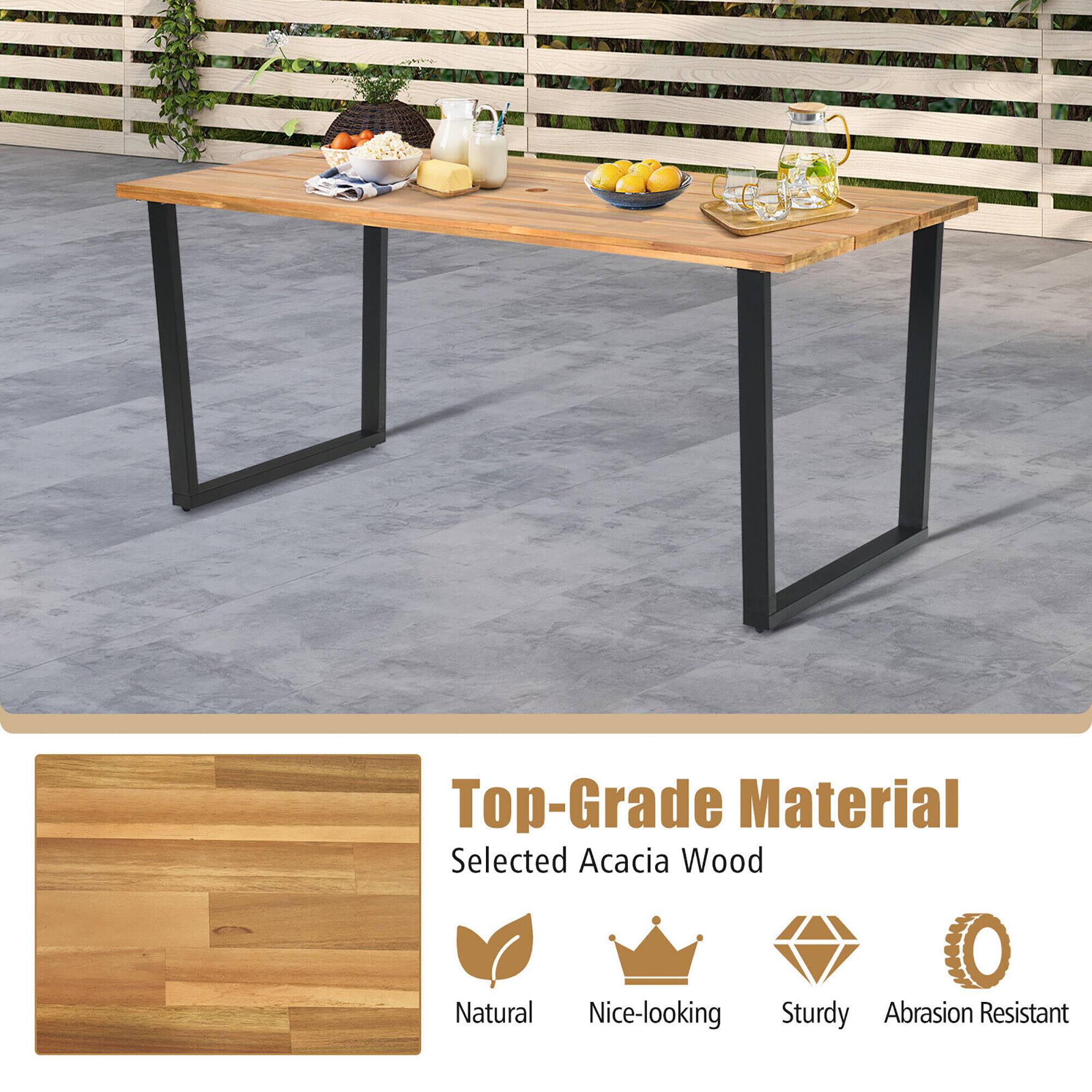 Top-Grade Material  
Selected Acacia Wood  
Natural  
Nice-looking  
Sturdy  
Abrasion Resistant