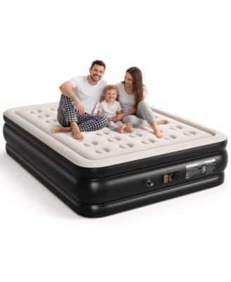 Sugift - Queen Air Mattress 18in Raised Inflatable Bed With Built-In Pump 660 lbs Capacity For Guests And Camping - White price history on PriceWatchPro