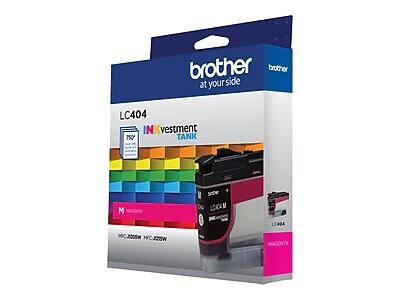Brother at your side  
LC404 Inkvestment Tank  
750 Page Yield  
Magenta  
LC404  
MFC-2205W
