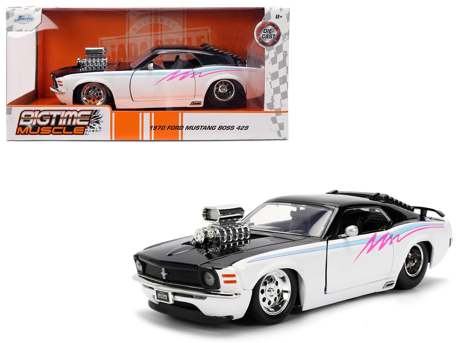 Jada  
BIGTIME MUSCLE  
1970 FORD MUSTANG BOSS 429  
DIE-CAST  
8+