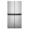 Front. Whirlpool - 36 in. Wide 19.4 cu. ft. Counter Depth 4 Door Refrigerator-Fingerprint-Resistant Stainless Finish - Fingerprint-Resistant Stainless Finish.