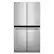 Front. Whirlpool - 36 in. Wide 19.4 cu. ft. Counter Depth 4 Door Refrigerator-Fingerprint-Resistant Stainless Finish - Fingerprint-Resistant Stainless Finish.
