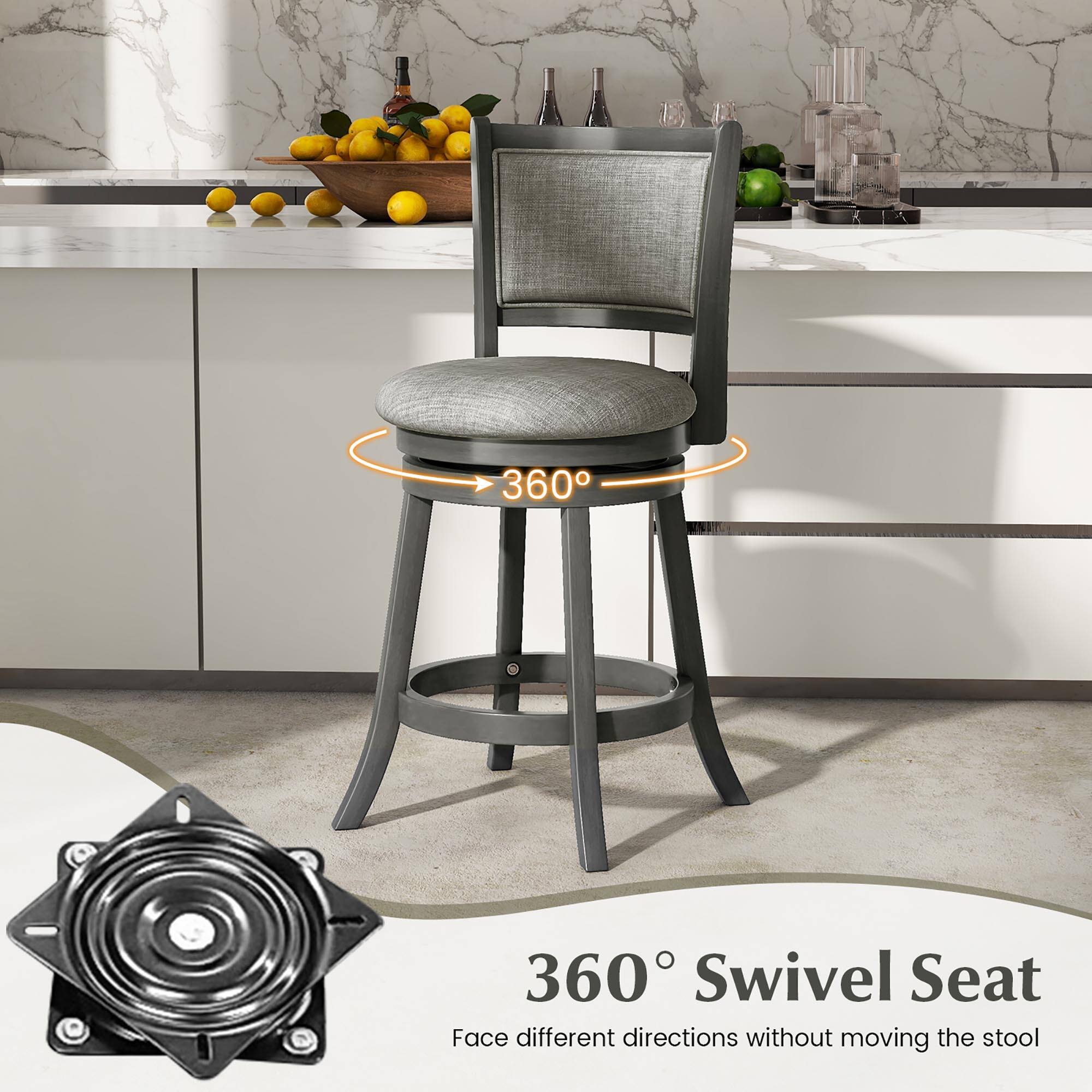 360° Swivel Seat
Face different directions without moving the stool