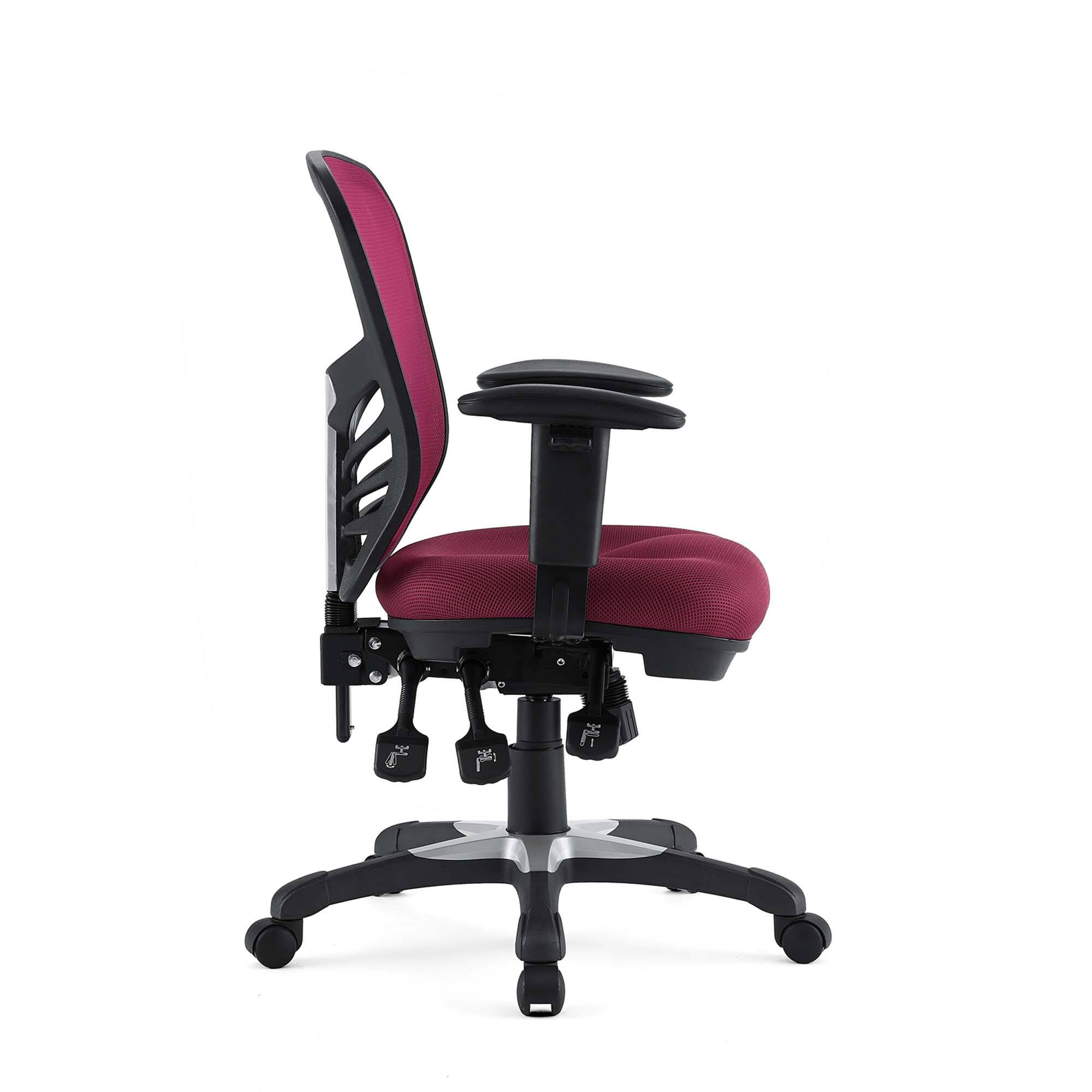 Alt View 2. Modway - Articulate Mesh Office Chair by Modway - Red.