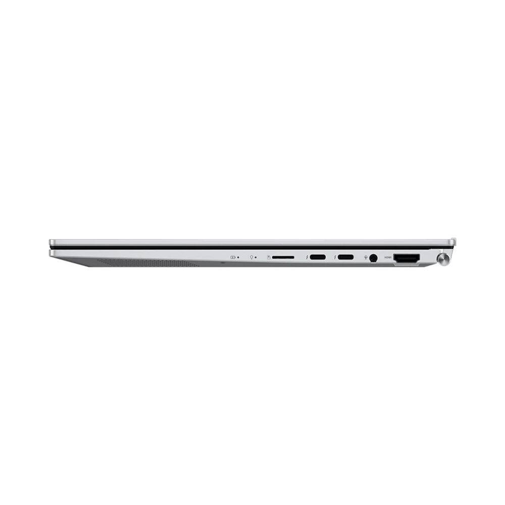 Alt View 4. ASUS - Zenbook 14" OLED 2.8K Touch Intel Core i9-13900H 2.6 GHz up to 5.4 GHz 16GB 1TB SSD Windows 11 Home - Silver.