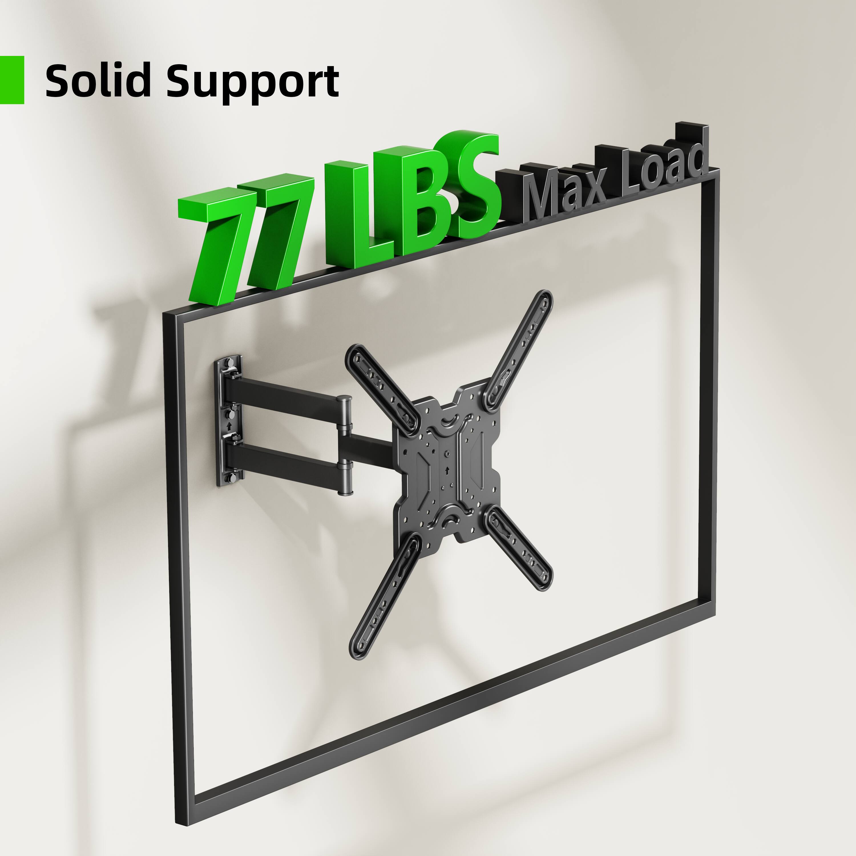 Solid Support Max Load 77 LBS