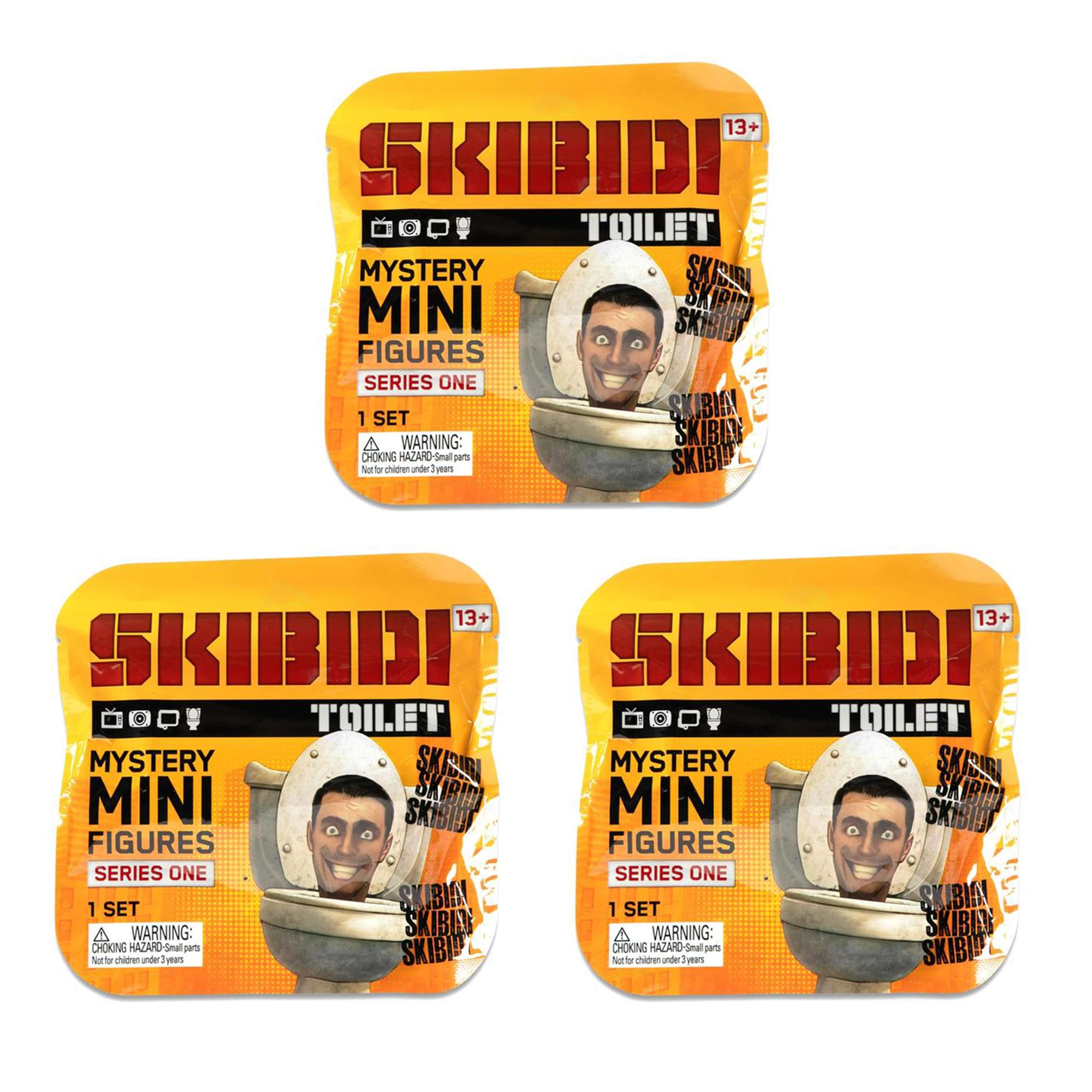 Skibidi Toilet 2.5 Inch Mystery Mini Figure | Random 3 Count