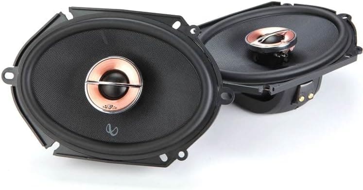 Infinity Mobile - Infinity 6x8 Inch 2 Way 300 Watt Multi Element Speaker No Grill - Black/Gray