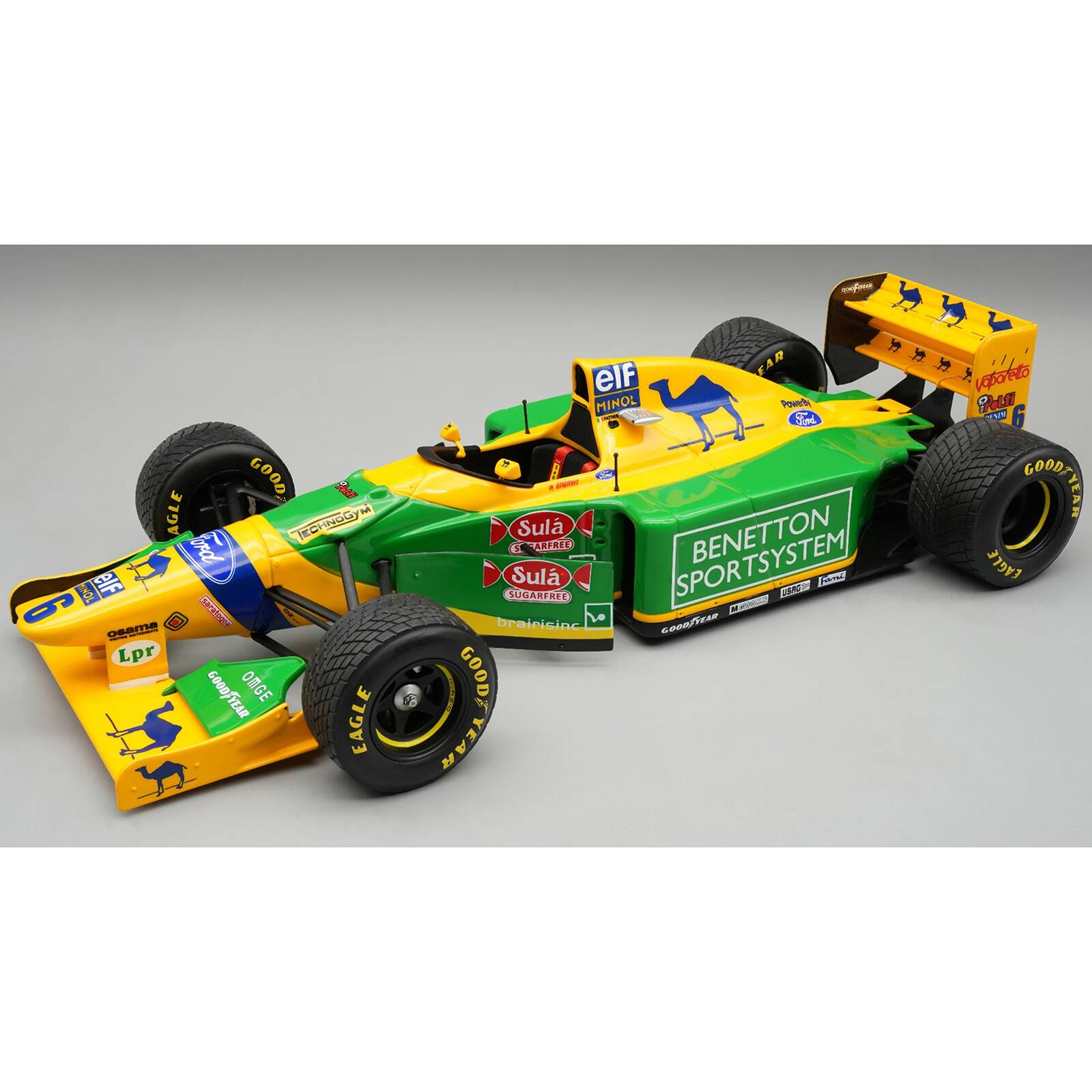 GOOD YEAR EAGLE  
elf MINOL  
Sula  
BENETTON SPORTSYSTEM  
Lpr  
GOOD YEAR