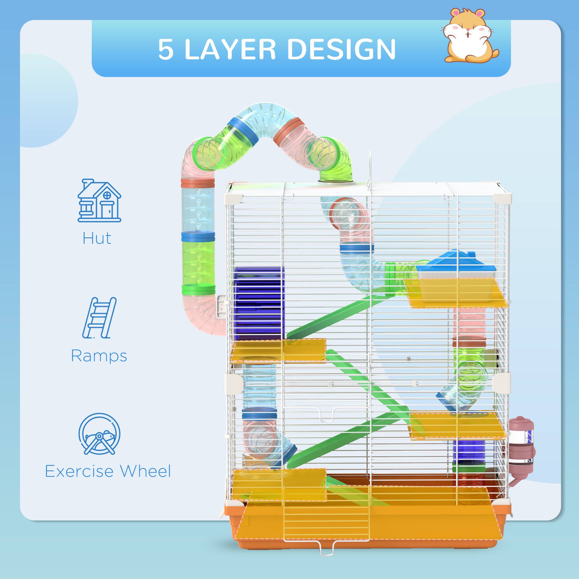 5 LAYER DESIGN

- Hut
- Ramps
- Exercise Wheel