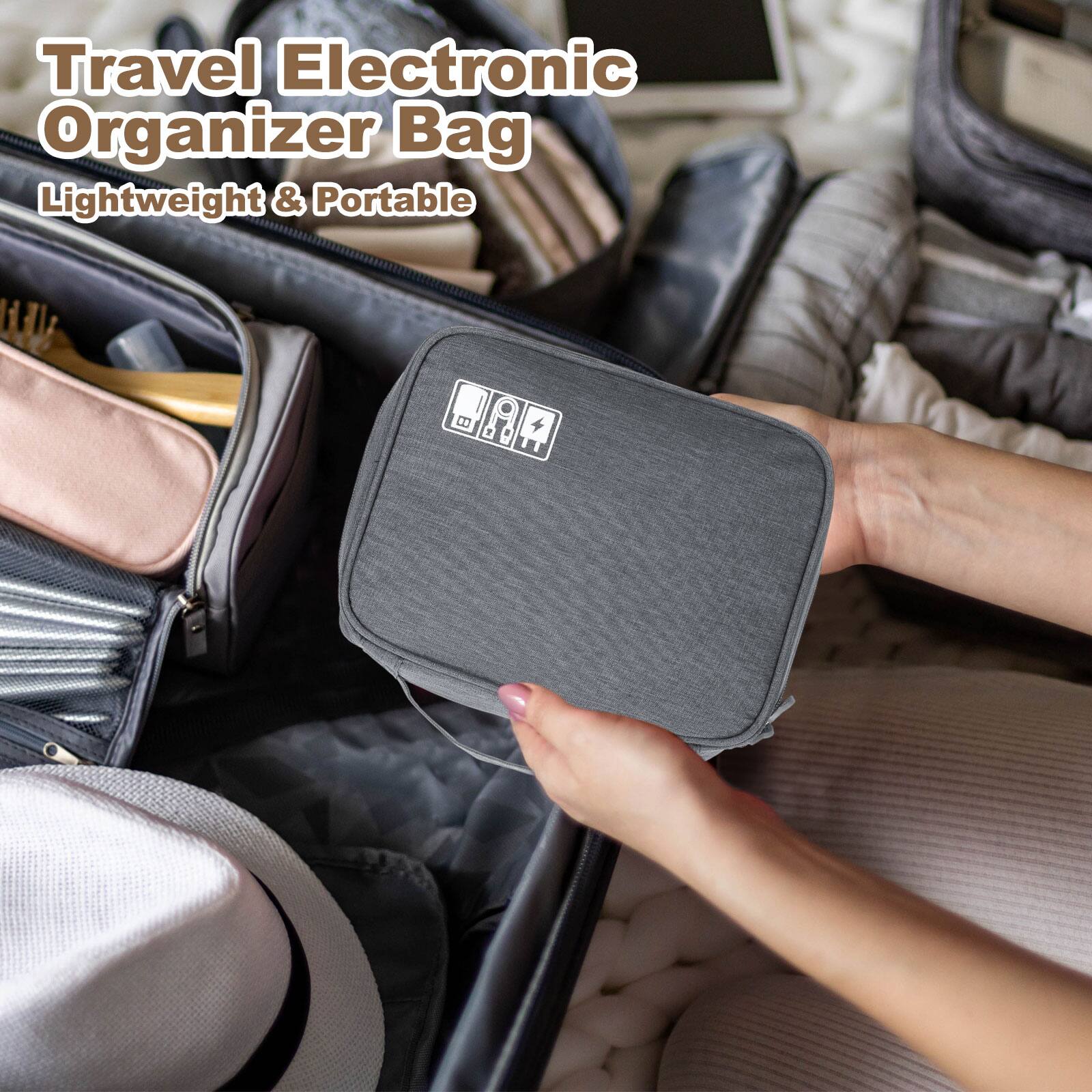 Travel Electronic Organizer Bag  
Lightweight & Portable