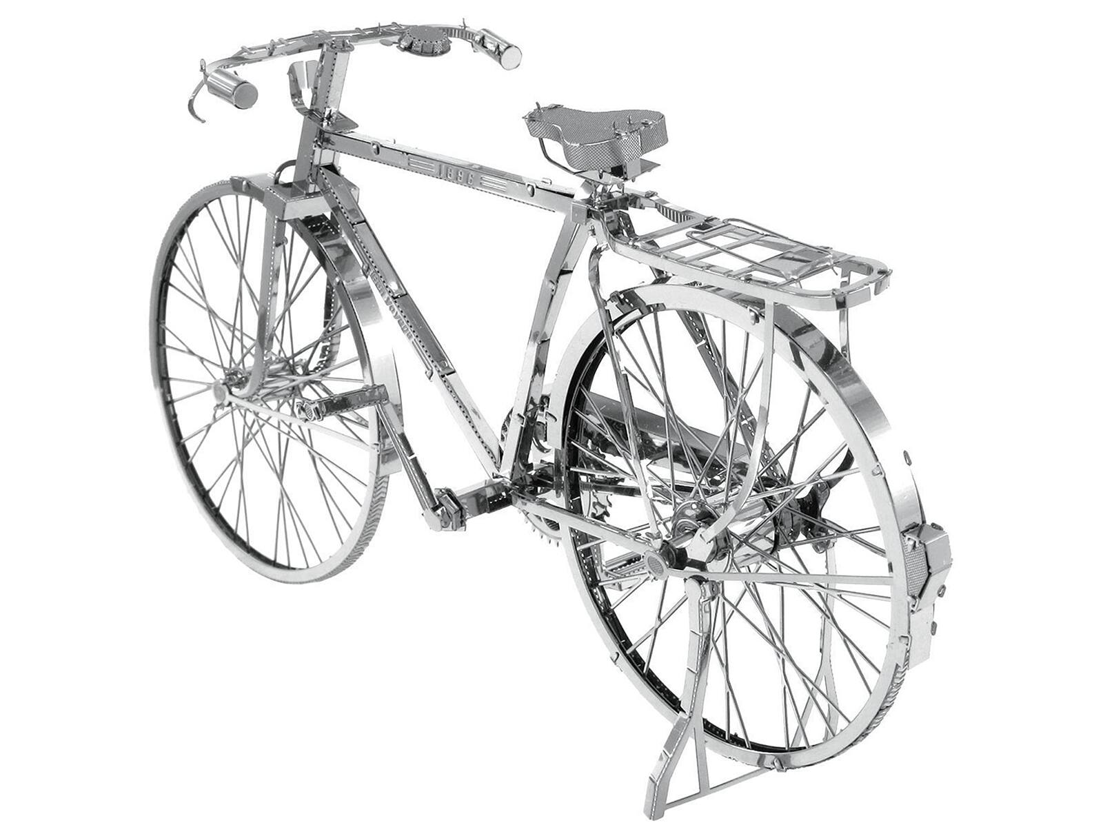 Alt View 2. Metal Earth - Model Kit Classic Bicycle "Bon Voyage" (Challenging Difficulty) Steel Model by Metal Earth.
