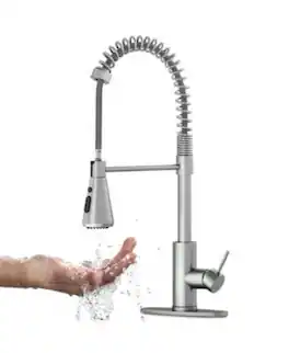 Pull-Down Kitchen Faucet with 360° Swivel and Dual Spray