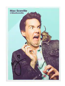 Nerd Block - Max Scoville 5x7 Autographed Print (Nerd Block x IGN Exclusive) - Multicolored