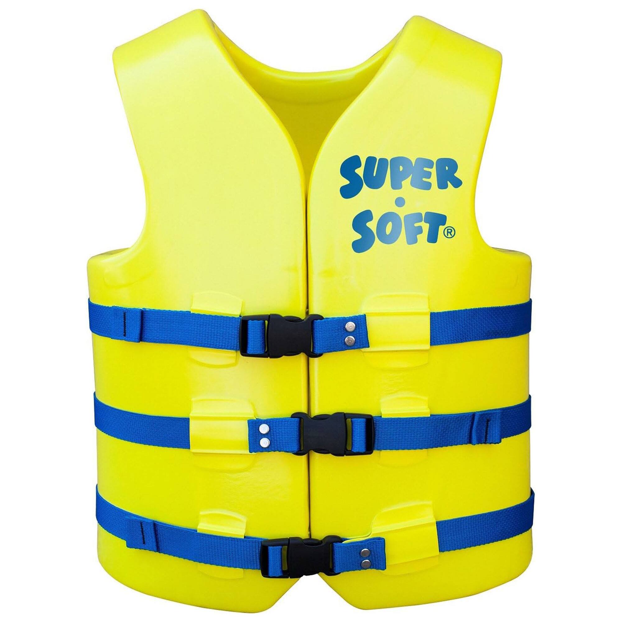 TRC Recreation - Super Soft XXL Life Jacket Vinyl Coated Foam Swim Vest - Yellow