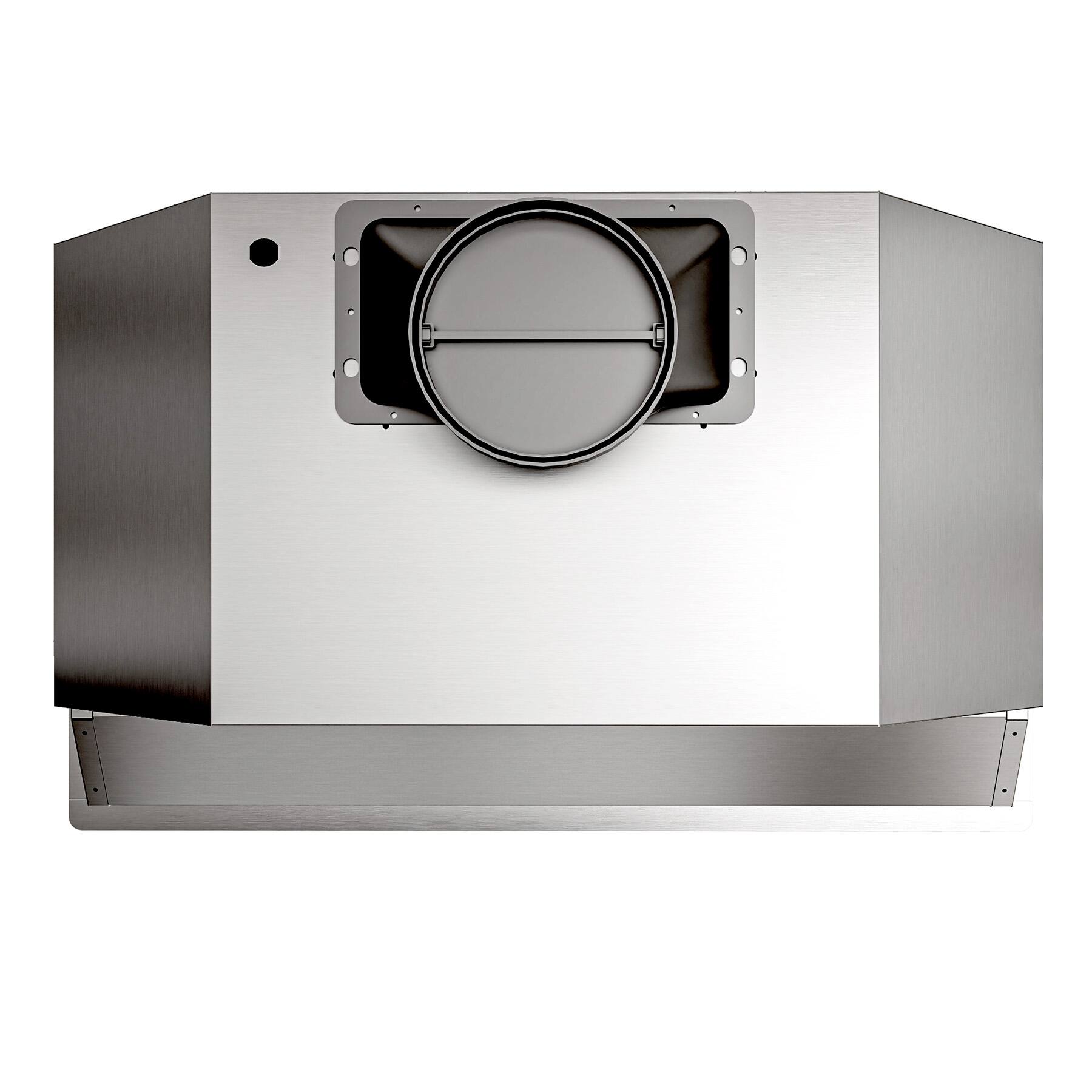 Back. Onefly - 42 inches - Externally Vented & Recirculating - Insert Range Hood - Stainless steel.