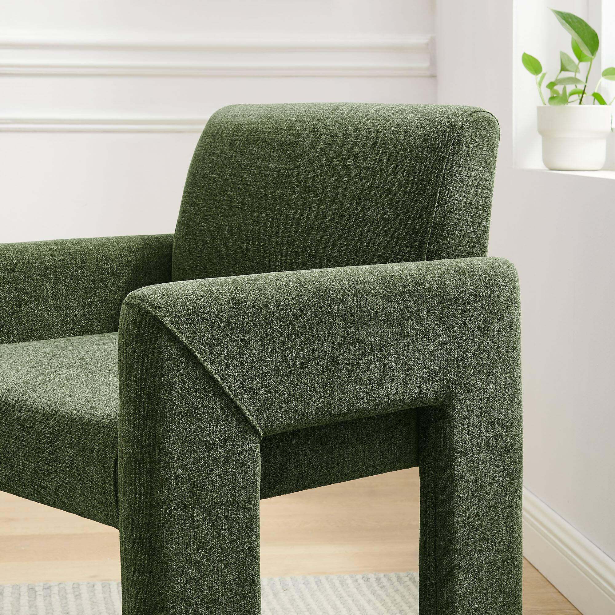Alt View 1. Modway - Daven Upholstered Dining Chair by Modway - Foliage.
